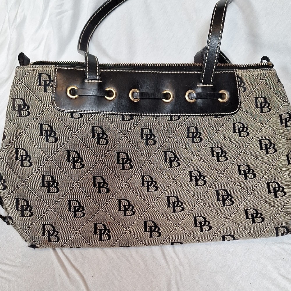 Dooney & Bourke Black and Tan Women's Bag